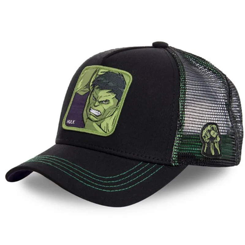 

Marvel Superhero HULK Brand Snapback Cap Cotton Baseball Cap Men Women Hip Hop Dad Hat Trucker Mesh Hat Dropshipping