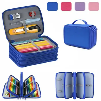 

Hirigin 72 Slot Pencil Case 4 Layer Art Artist Pen Holder Bag Organizer Storage Pouch Handbag