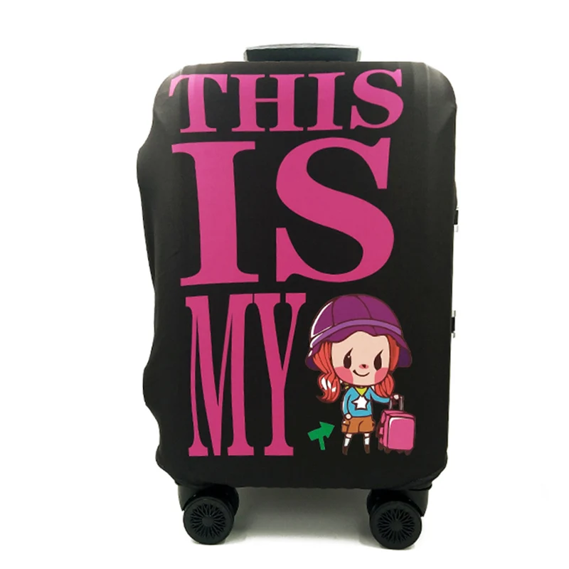HMUNII INS Модный чехол для чемодана для путешествий по всему миру, подходит для чемоданов 18-32 дюймов, аксессуары для путешествий - Цвет: IS MY
