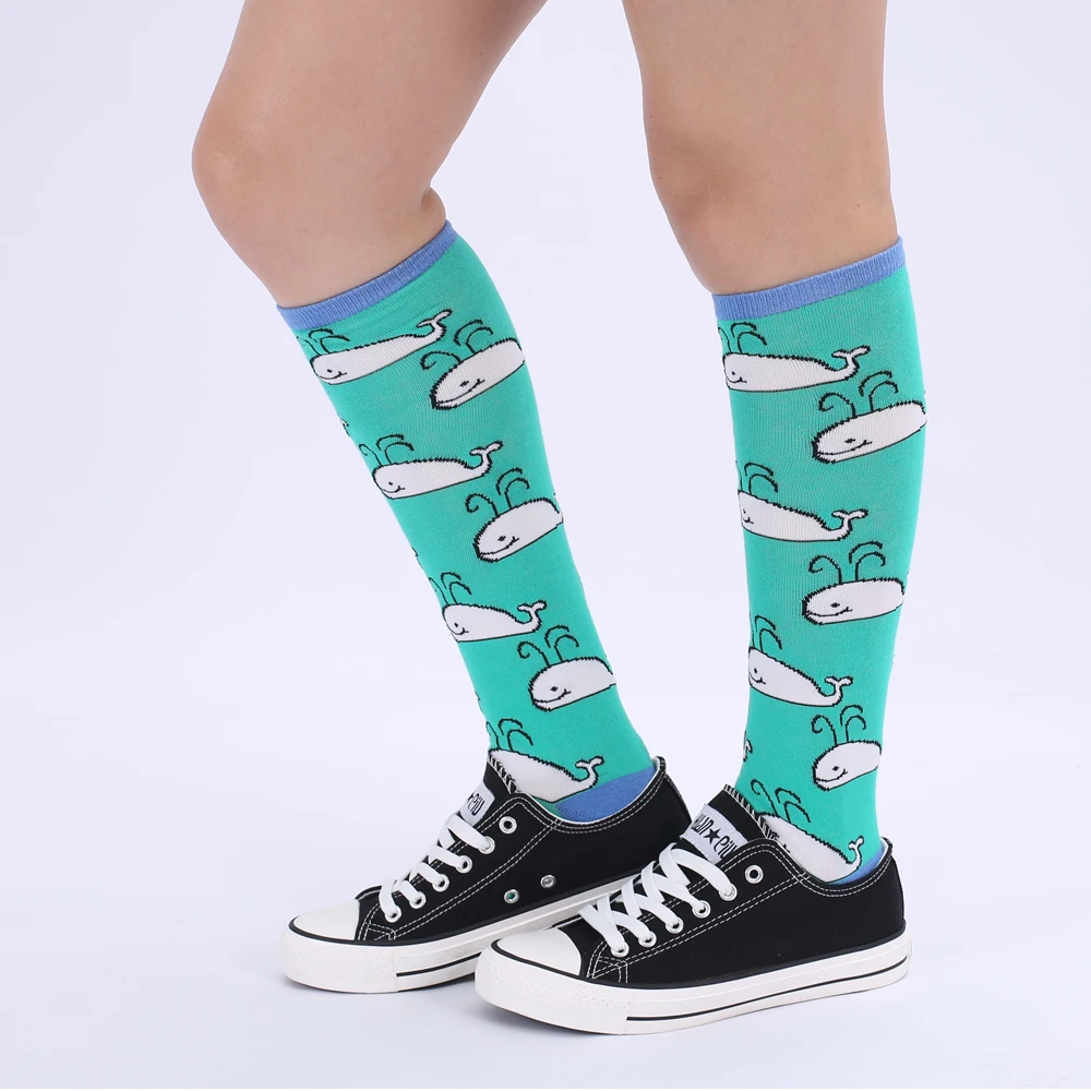 Modeager мода мультфильм милый хлопок длинные для женщин Гольфы Harajuku забавные CosplaySocks