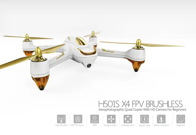 hubsan h501s x4 pro brushless fpv drone gps