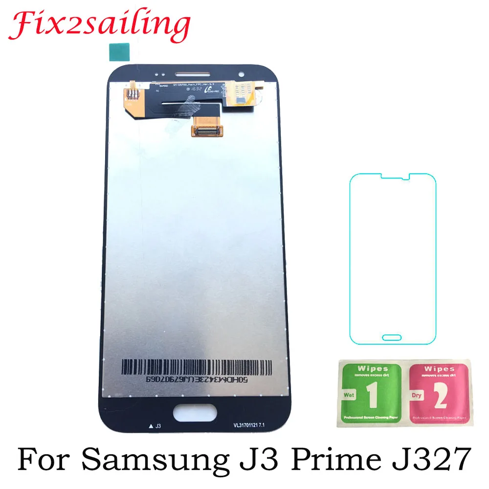 

Amoled For Samsung Galaxy J3 Prime 2017 J327 J327T LCD Display With Touch Screen Digitizer Assembly For Samsung J327 Super LCDS