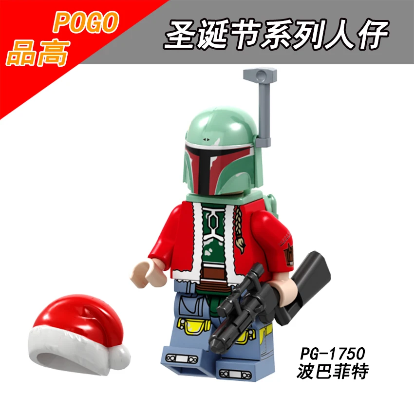 

Single Sale PG1750 Christmas gifts Star Wars Imperial Stormtrooper Boba Fett Darth Vader Leia Han Solo Jedi Knight Luke Obi- Wan