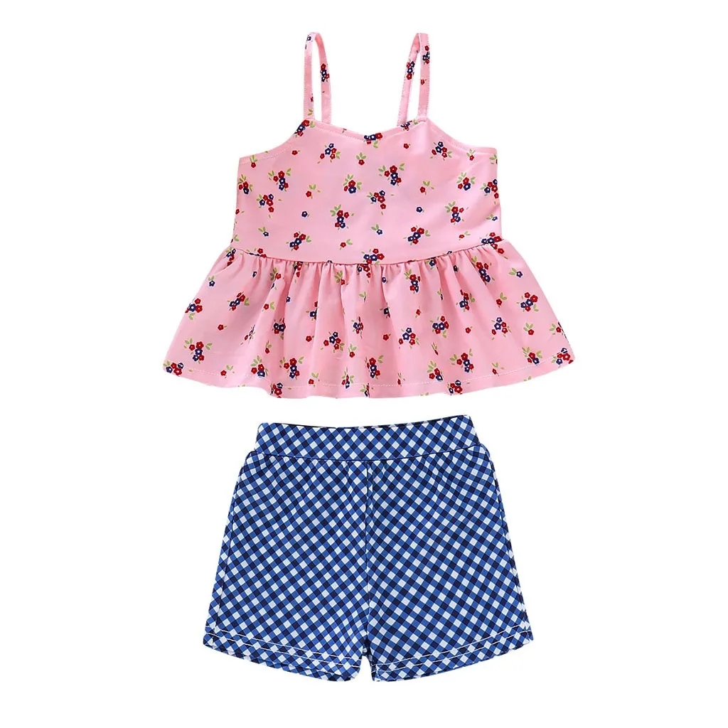 

Children Swimwear for Girls Kids Polyester Two pieces Swimsuit Bathing Suit Bikini Beach Flower Print Swimsuits Clothes Set K327