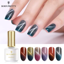 BORN PRETTY термальный Магнитный Гель-лак для ногтей с эффектом «кошачий глаз» лак 6 мл меняющий Цвет температуры гель для ногтей Soak Off Art UV гель лак