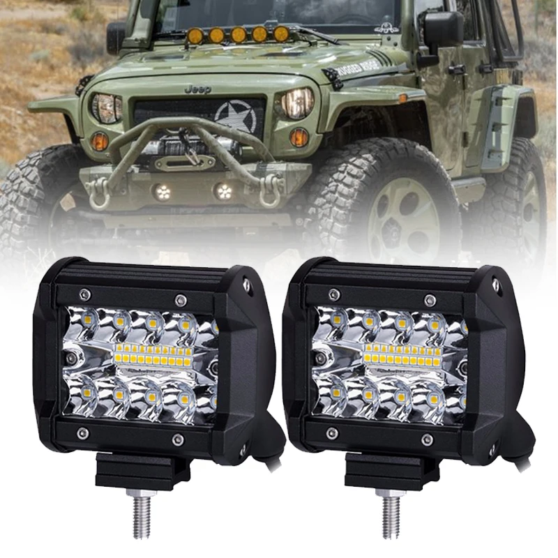 

4 inch 60W LED Work Light LED Bar Light for Motorcycle Tractor Boat Off Road 4WD 4x4 Truck SUV ATV Van Tractor Lamp RZR 12V 24V