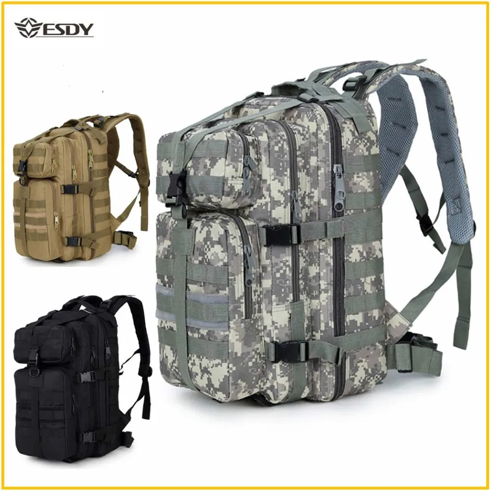 Billig Militärische Taktische Rucksack Assault Molle Pack Wasserdichte Sling Armee Rucksack Tasche für Outdoor Wandern Camping Jagd