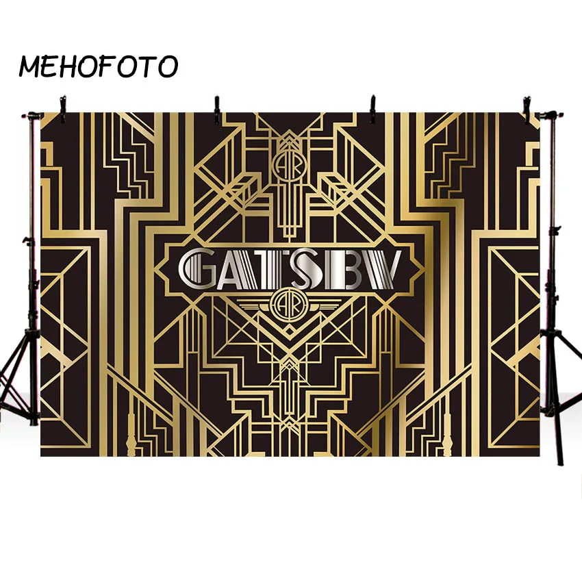 

MEHOFOTO The Great Gatsby Backdrops Birthday Party Banner Decoration Photography Background for Photobooth Photo Shoot
