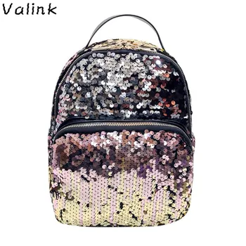

Valink 2018 New Fashion Women's Backpack Sequins Travel Satchel Backpacks for Teenagers Girls Backpack Female Mochilas Femininas