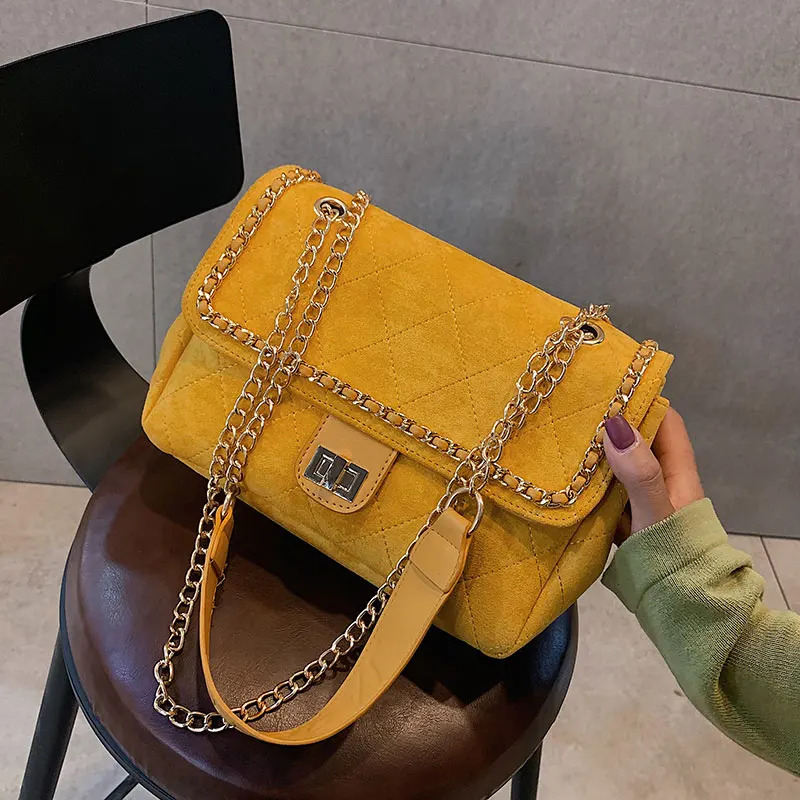 

Han edition female big bag 2019 new summer brim joker large-capacity single shoulder bag fashion diamond chain bag