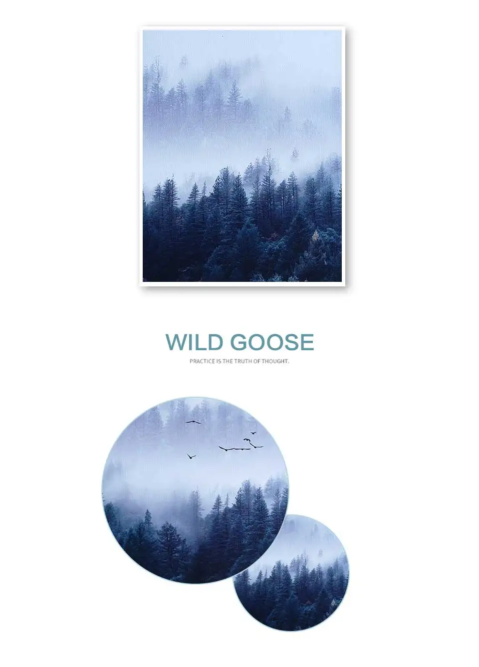 Canvas Poster Nordic Decor Forest Poster Painting Landscape Picture By Numbers On Canvas Wall Art Posters And Prints Living Room    (2)
