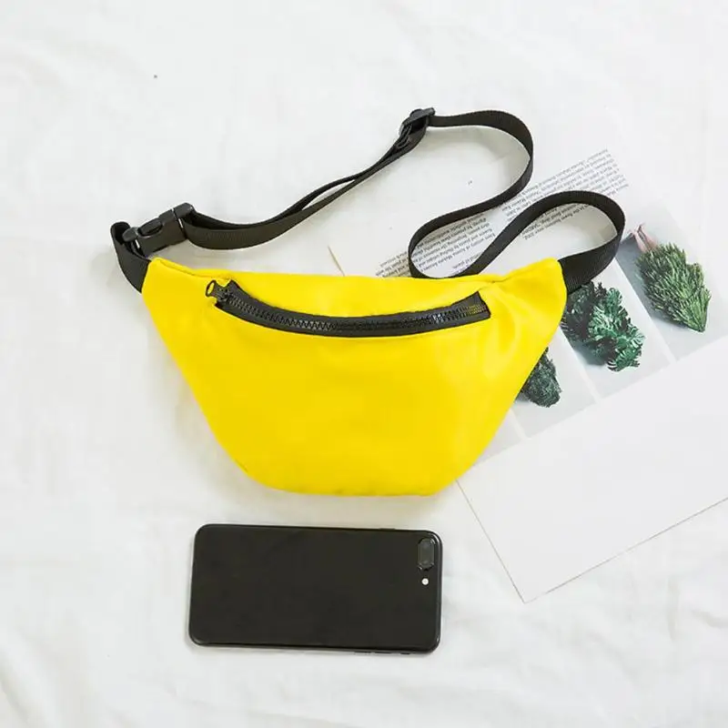 MOJOYVE/Детские нейлоновые поясные сумки, Детские поясные сумки для мальчиков и девочек, детские сумки через плечо, однотонные мини-поясные сумки