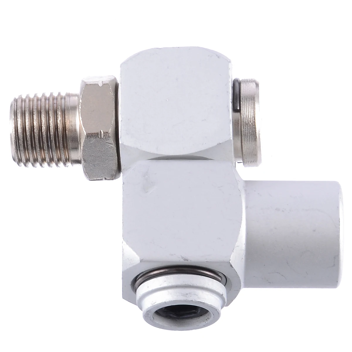 Mayitr Universal 360 Swivel Air Hose Connectors Fittings 1/4 Inch Air Hose Adapter Hardware Parts