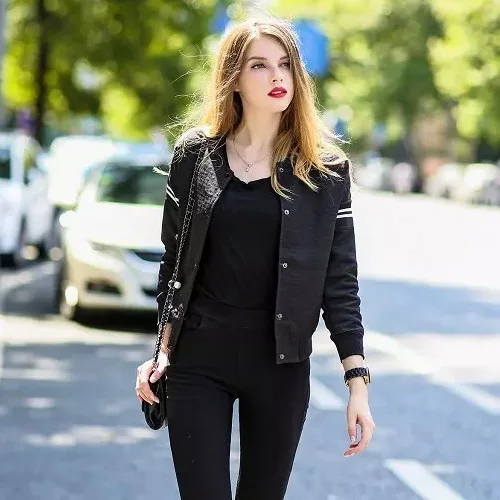 Womens black fashion jacket 82 Womens black fashion jacket 49
