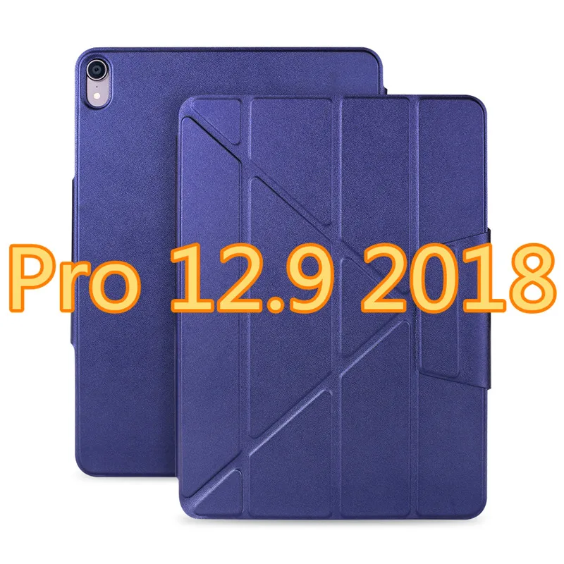 Чехол для iPad Pro 11 кожаный чехол для iPad Pro 12,9 Магнитный чехол для iPad чехол Pro 11 12,9 - Цвет: deep blue 12.9 2018