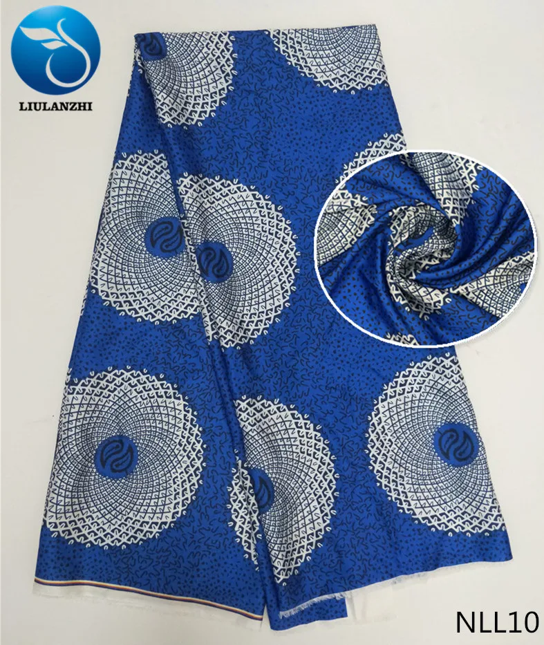 

LIULANZHI african satin fabrics 2018 New dyed ankara satin fabric for women dress 5yards/piece french satin fabric NLL01-NLL19