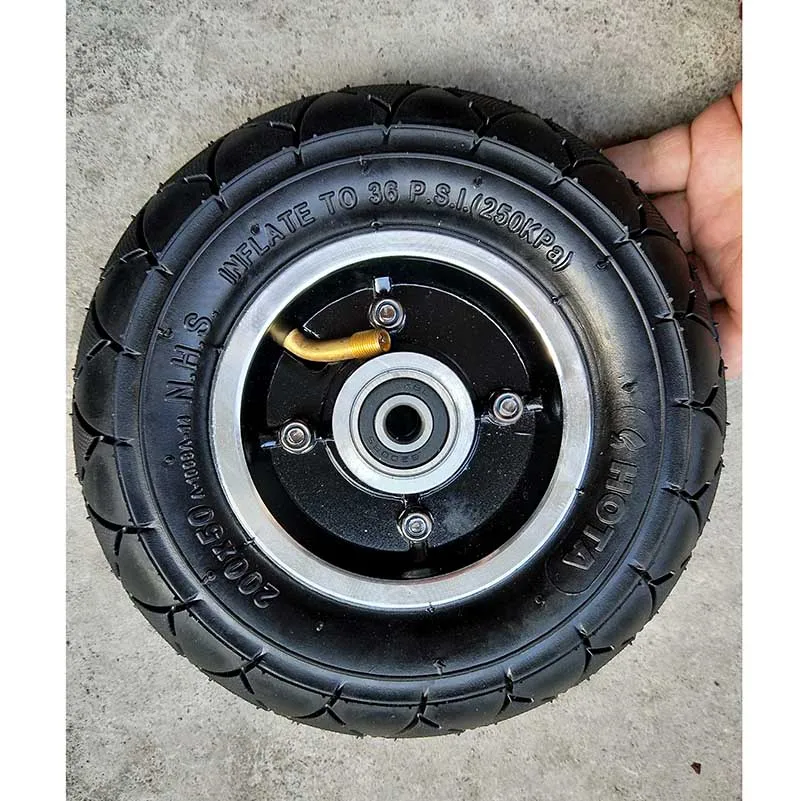 200x50 Подкачка колес электромобиль кольцо из алюминиевого сплава шина для покрышка для электроскутера ступицы колеса " скутер - Цвет: wheel