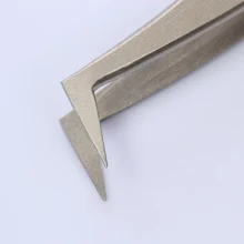 1 шт. Нержавеющая сталь пинцет изогнутый Sharp круглая голова Портативный ногтей Стикеры горный хрусталь выбор Дизайн ногтей Инструменты ремонт маникюр