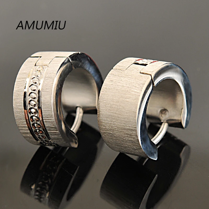 Серьги пусеты AMUMIU из нержавеющей стали 316l для байкеров оптовая продажа HZE009B|earring