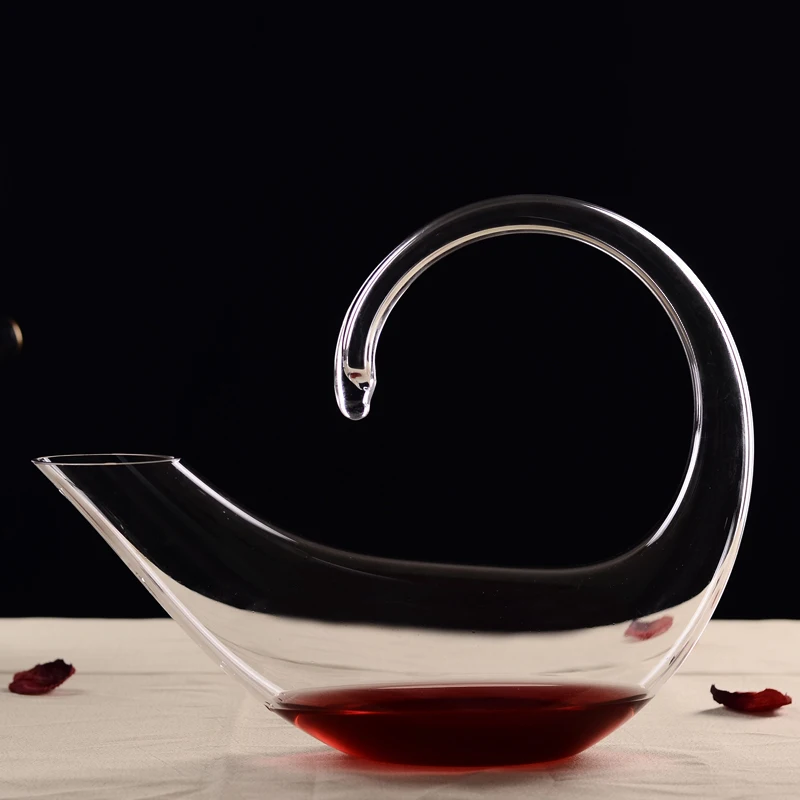 CrystalGlassScorpionShapeGrapeWineDecanterHolderAeratorCarafe