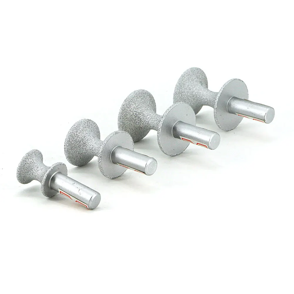 Brazed diamond semicircular stone trimming wheel for quartzite, artificial stone, granite, marble, ceramics, hard plastic GJ015 Brazed diamond semicircular stone trimming wheel for quartzite, artificial stone, granite, marble, ceramics, hard plastic GJ015