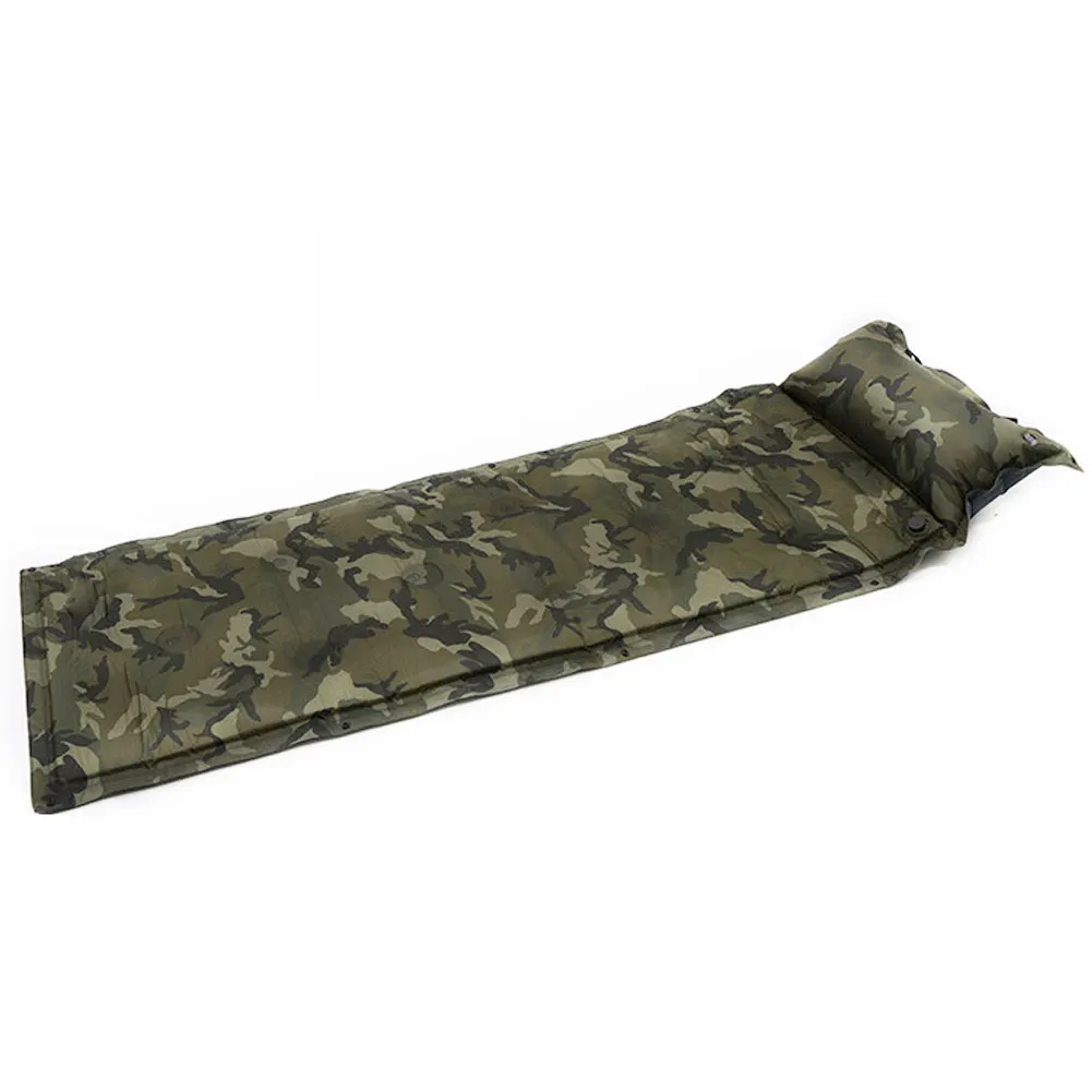 

Outdoor Inflatable Cushion Sleeping Bag Mat Fast Filling Air Moistureproof Camping Mat With Pillow Sleeping