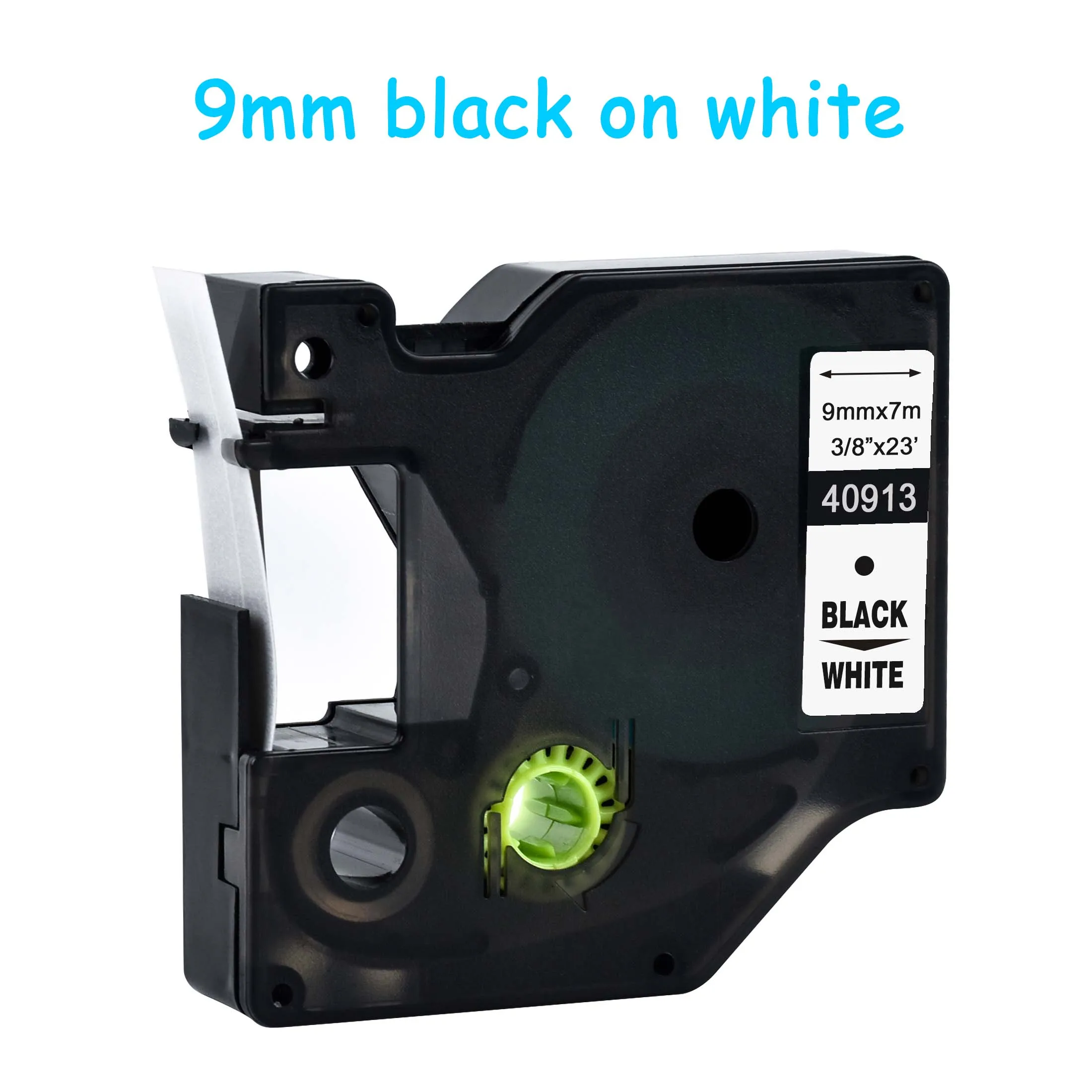 CIDY 45013 совместимый с Dymo D1 12 мм 6 мм 9 мм 19 мм лента для маркировки черный на белом этикетке ленты для Dymo Label Manager LM160 280 Dymo PNP - Цвет: 9mm black on white