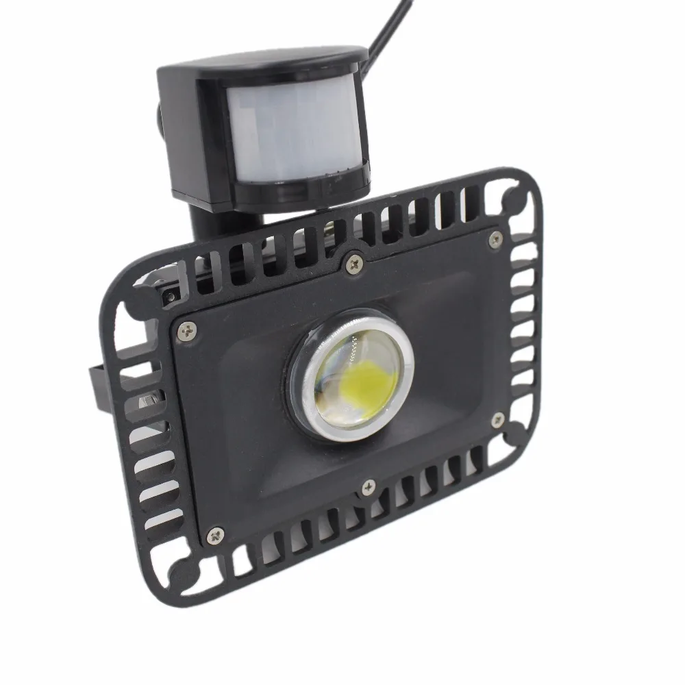 

PIR 10W LED floodlight with lens Toolery DC/AC12V input spotlight Solar system garage security Motion Sensor Time Lux adjustable