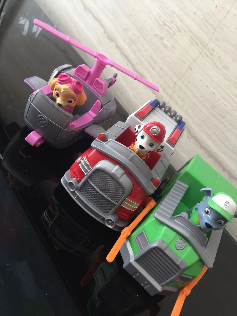 Without box Genuine Paw Patrol Basic Vehicle with Pup -Chase's Cruiser Everest ryder Puppy Patrol Patrulla Canina Children's toy