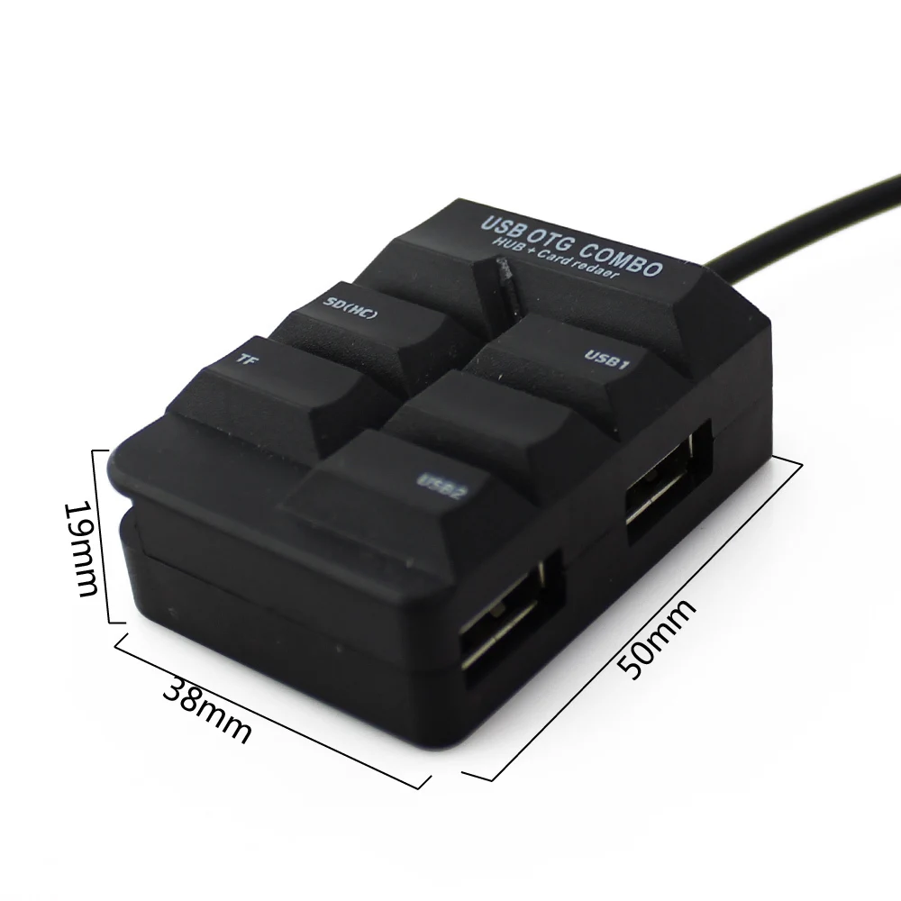 CHUYI OTG COMBO 2.0 USB Type-C HUB USB-C To 2 Port USB2.0 With SD/TF Card Reader Type C Micro USB OTG Splitter Adapter For Laptop