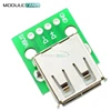 Module convertisseur USB femelle Type A vers DIP 2.54MM, 5 pièces, adaptateur de carte PCB pour Arduino ► Photo 2/6