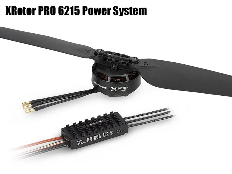 Hobbywing Combo XRotor PRO 6215 180KV 2388 Propeller 80A HV FOC V4 ESC RTF CCW/CW Propulsion Power System for Agricultural U