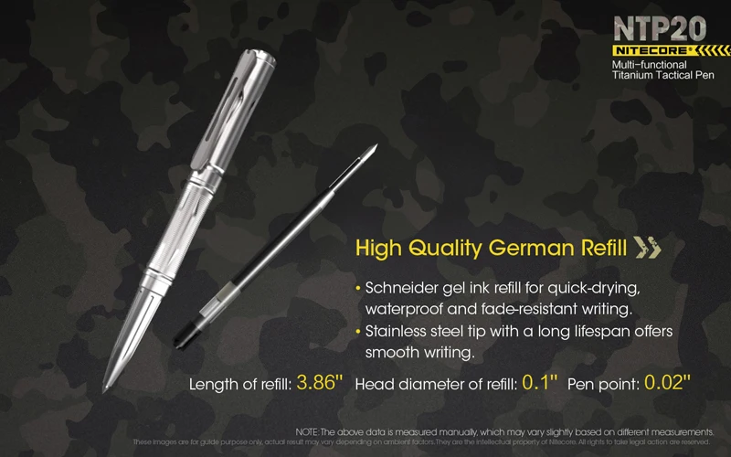 Nitecore NTP20 Multi-functional Titanium Tactical Pen (13)