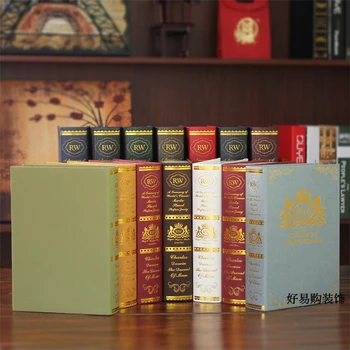 

10PC book Fake props model simulation model of the housing decoration style box English Fake Book