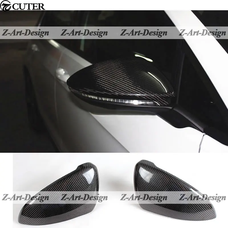 Golf 7 Carbon Fiber Mirror Cover Caps for VW Volkswagen Golf 7 Rear Mirror Cover Free shipping carbon fiber side wing mirror cover caps for volkswagen vw golf mk5 2005 2007