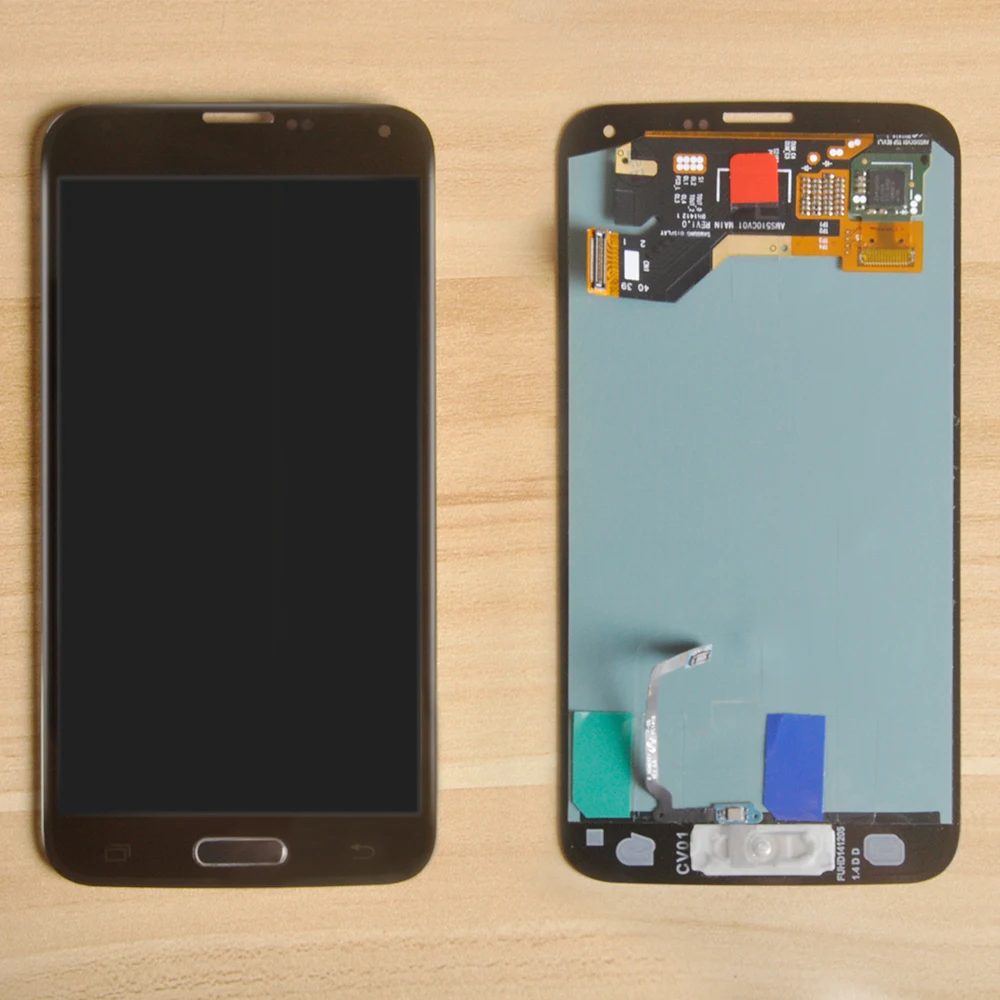 

Sinbeda Super AMOLED LCD For SAMSUNG GALAXY S5 i9600 G900F G900M G9001 LCD Screen Display Touch Digitizer Assembly With Botton