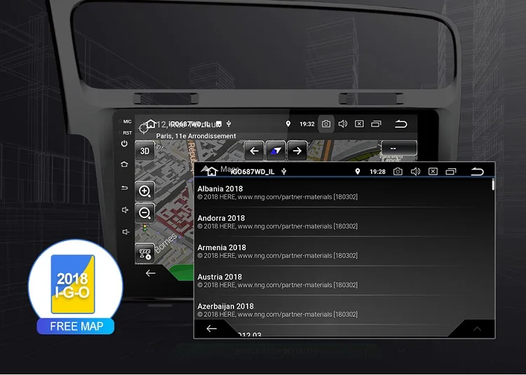Flash Deal Isudar 1 Din Automotivo Radio Android 9 For VW/Volkswagen/Golf 7 GPS Car Multimedia Player Octa Core RAM 4GB ROM 64GB DVR FM DSP 24