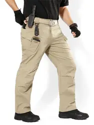 Город военно-тактические штаны-карго Для мужчин дышащий Сват армейском брюки мужские Повседневное много карманов стрейч хлопок брюки S-XXXL