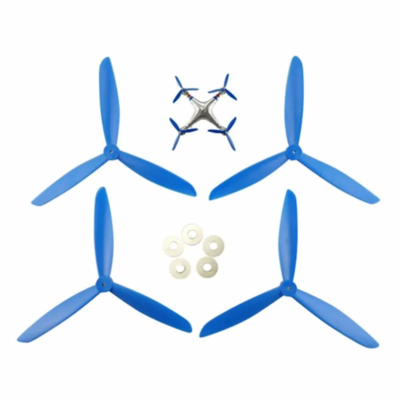 4 шт. лопасти пропеллера обновленные детали для оси самолета Syma X8 X8C X8G X8W X8HC