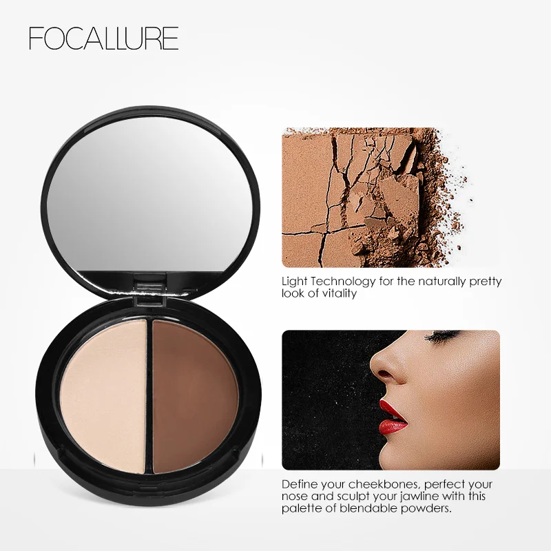 Классический макияж Румяна Bronzer маркер 2 Diff Цвет корректор бронзатор палитра Comestic