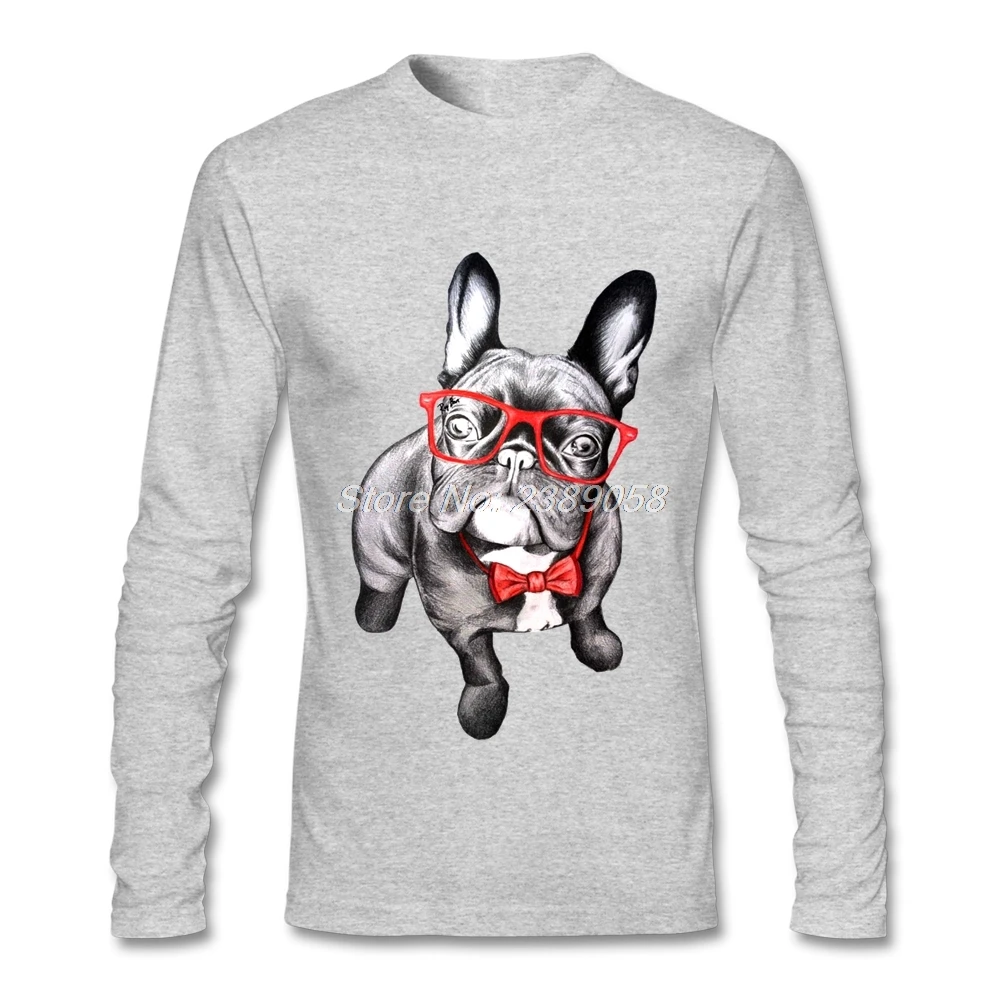 Mens T Shirt French Bulldog Funny Camisetas Cute Animal Clothing Luxury