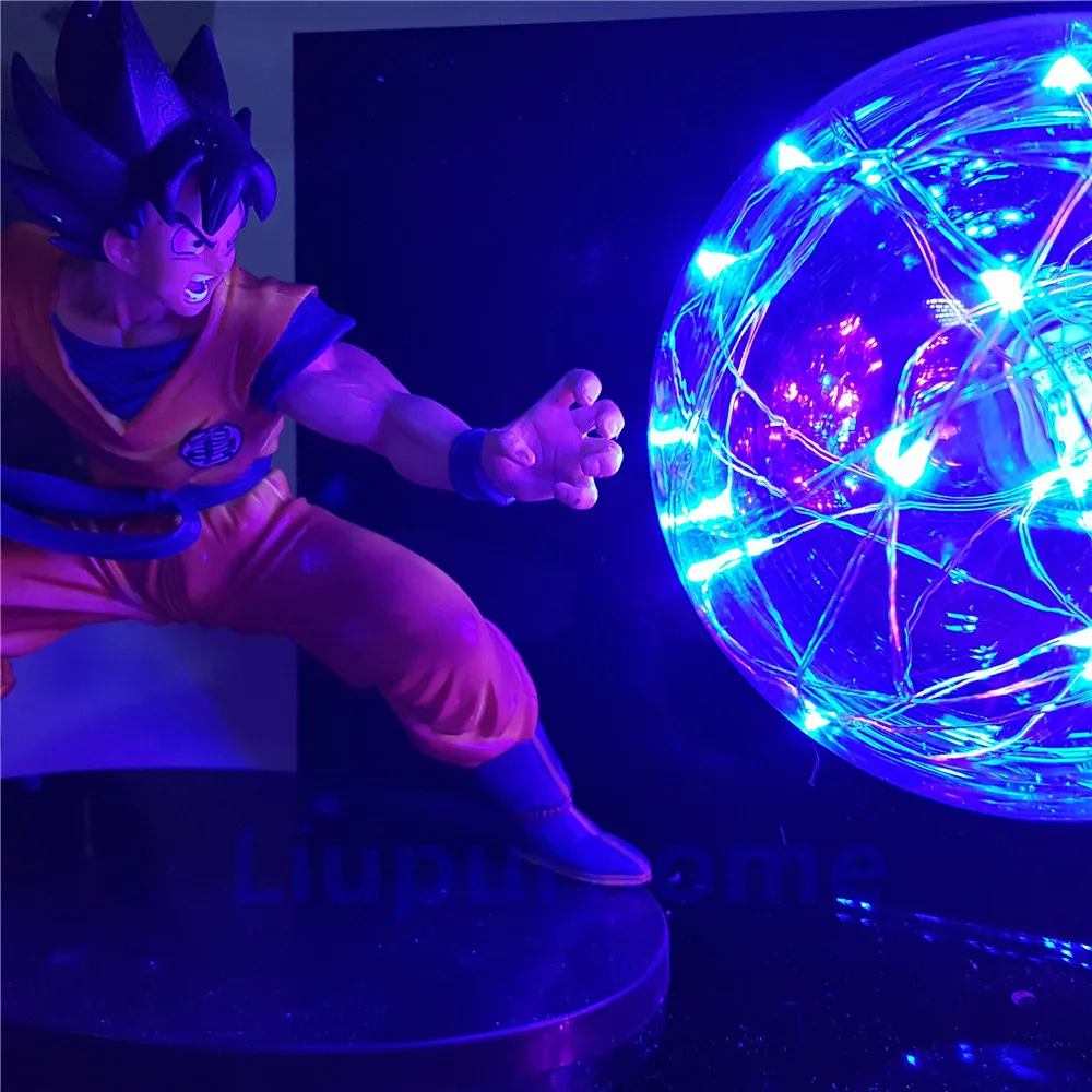 Dragon Ball Z Son Goku VS Freeza Lamparas светодиодный ночник аниме Жемчуг дракона супер фигурка детские игрушки DBZ DIY свет настольная лампа