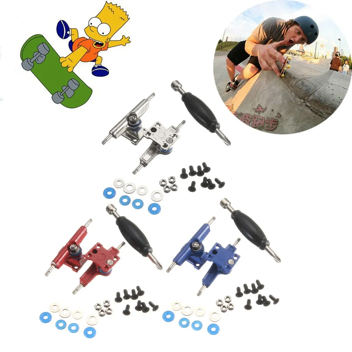 

JIMITU Fingerboard Tools Accessory Fit Fingerboard Skateboard Wooden Deck Kids Toys Multi Color Funny Toy Anti Stress