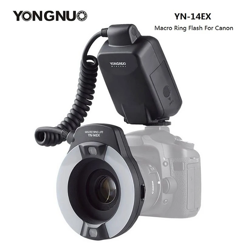 

YONGNUO YN14EX E-TTL Macro Ring Flash Speedlite For Canon 5Ds 5Dsr 760D 5D Mark III 7D 60D 70D 700D 650D 600DYONGNUO YN-14EX