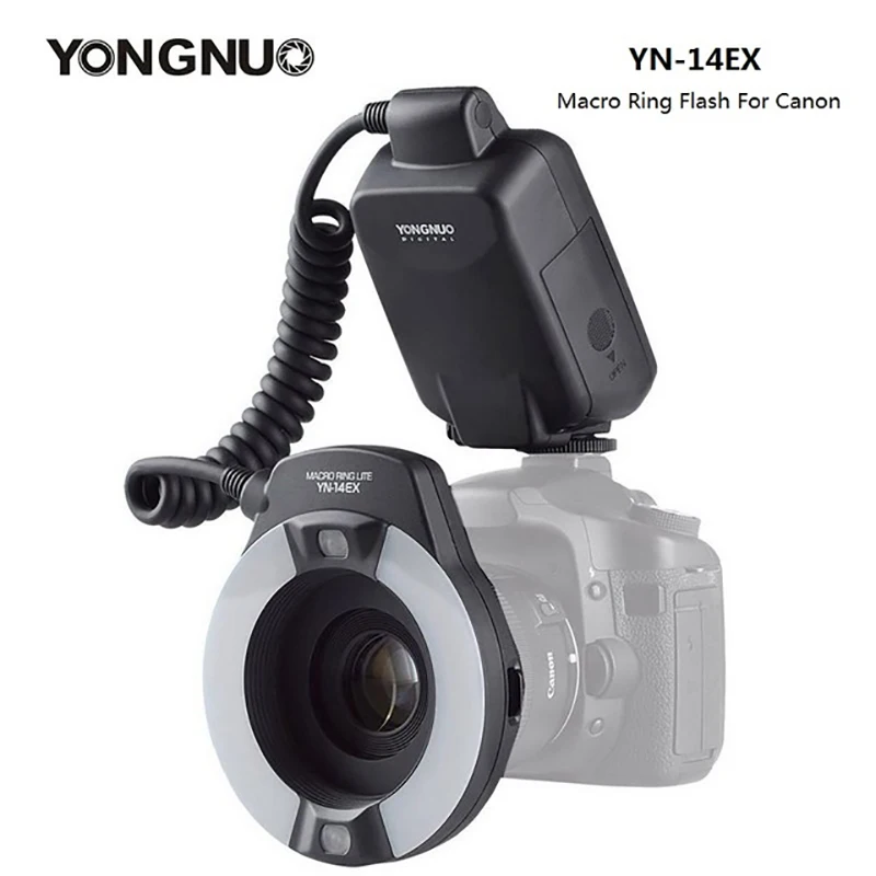 YONGNUO YN14EX E-TTL макро Кольцевая вспышка Speedlite для Canon 5ds 5dsr 760D 5D Mark III 7D 60D 70D 700D 650D 600 DYONGNUO YN-14EX