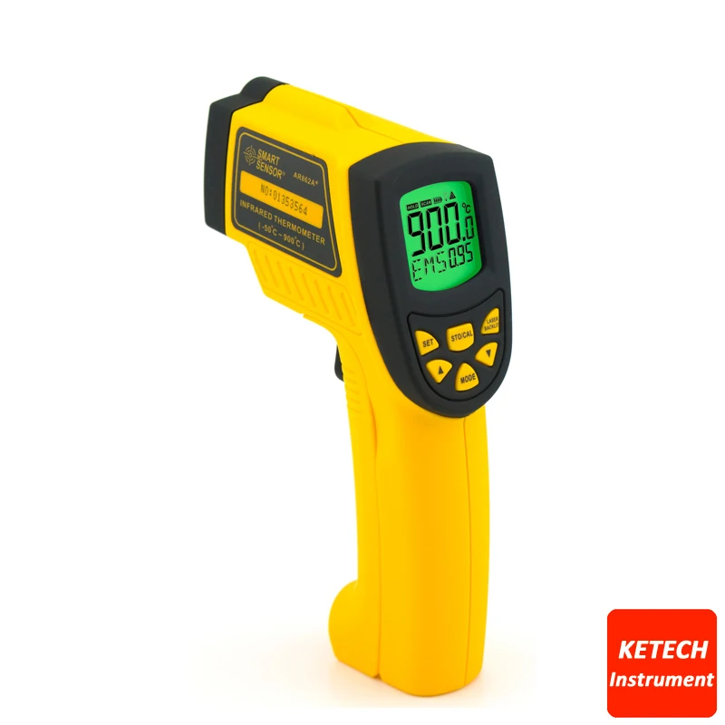 

Digital Non-Contact Infrared IR Thermometer Laser Infrared Thermometer -50 to 900C AR862A