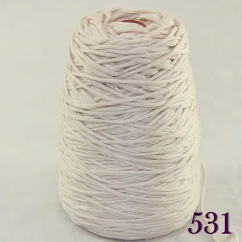 

1X400g soft sell high quality 100% cotton hand-woven yarn Beige cone 422-531