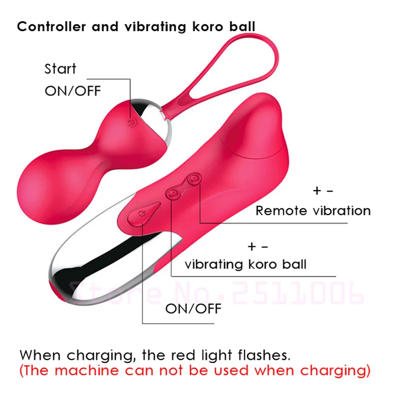 EASY.LOVE L Vaginal Training Ball Vibrator With Vibrating Controller Eggs exercises Smart Love Ball Remote Pump Eggs Vibrator