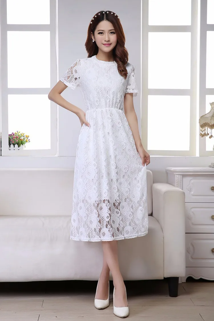cute white dresses short