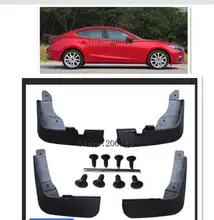Anteriore Posteriore Mud stampato Flap Per Mazda 3 (BM) axela 4-Porte Berlina 2014-2017 Paraspruzzi Paraspruzzi Mud Flap Parafanghi 2015 2016
